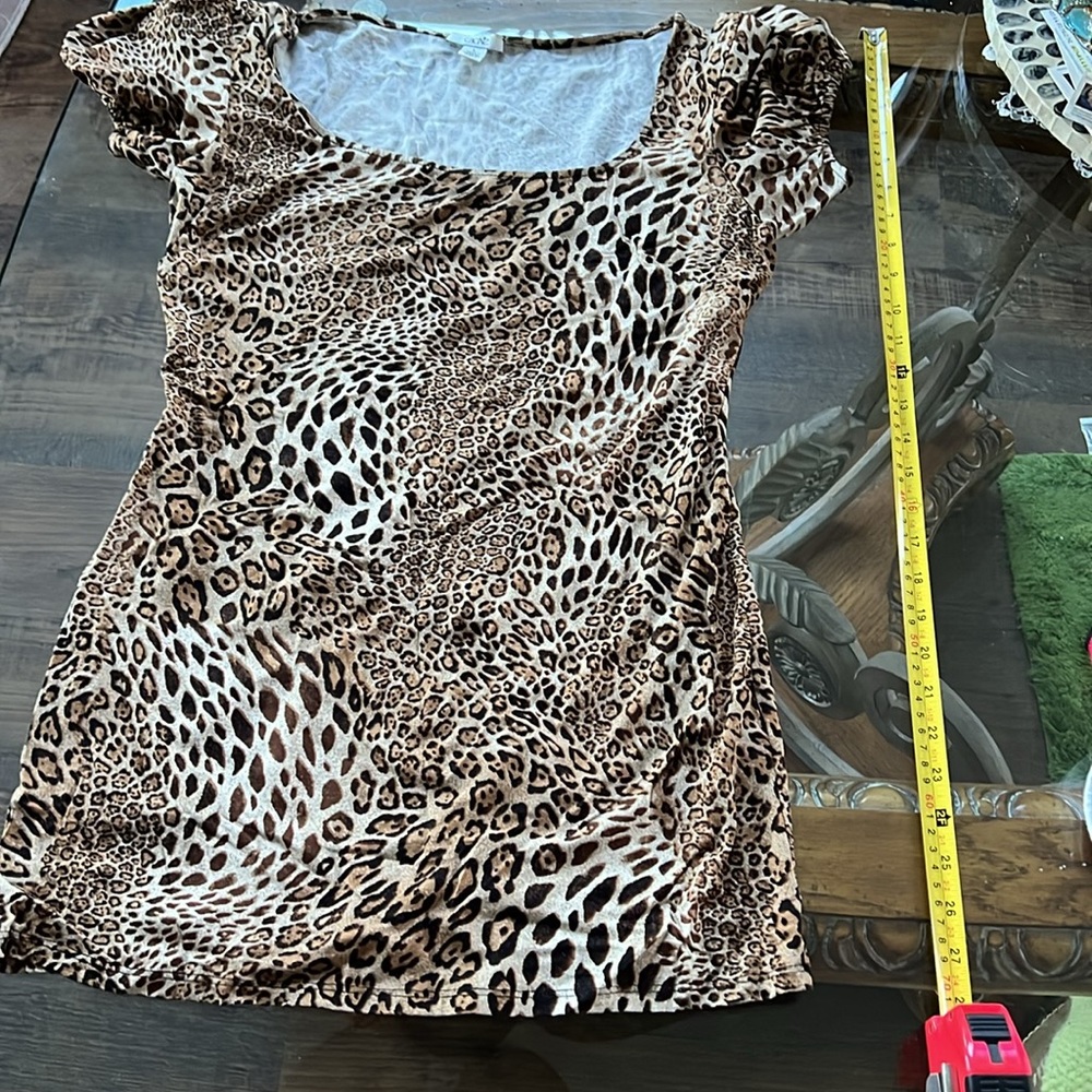 Cache Leopard dress L - Picture 3 of 10